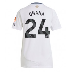 Aston Villa Amadou Onana #24 Replika Udebanetrøje Dame 2024-25 Kortærmet